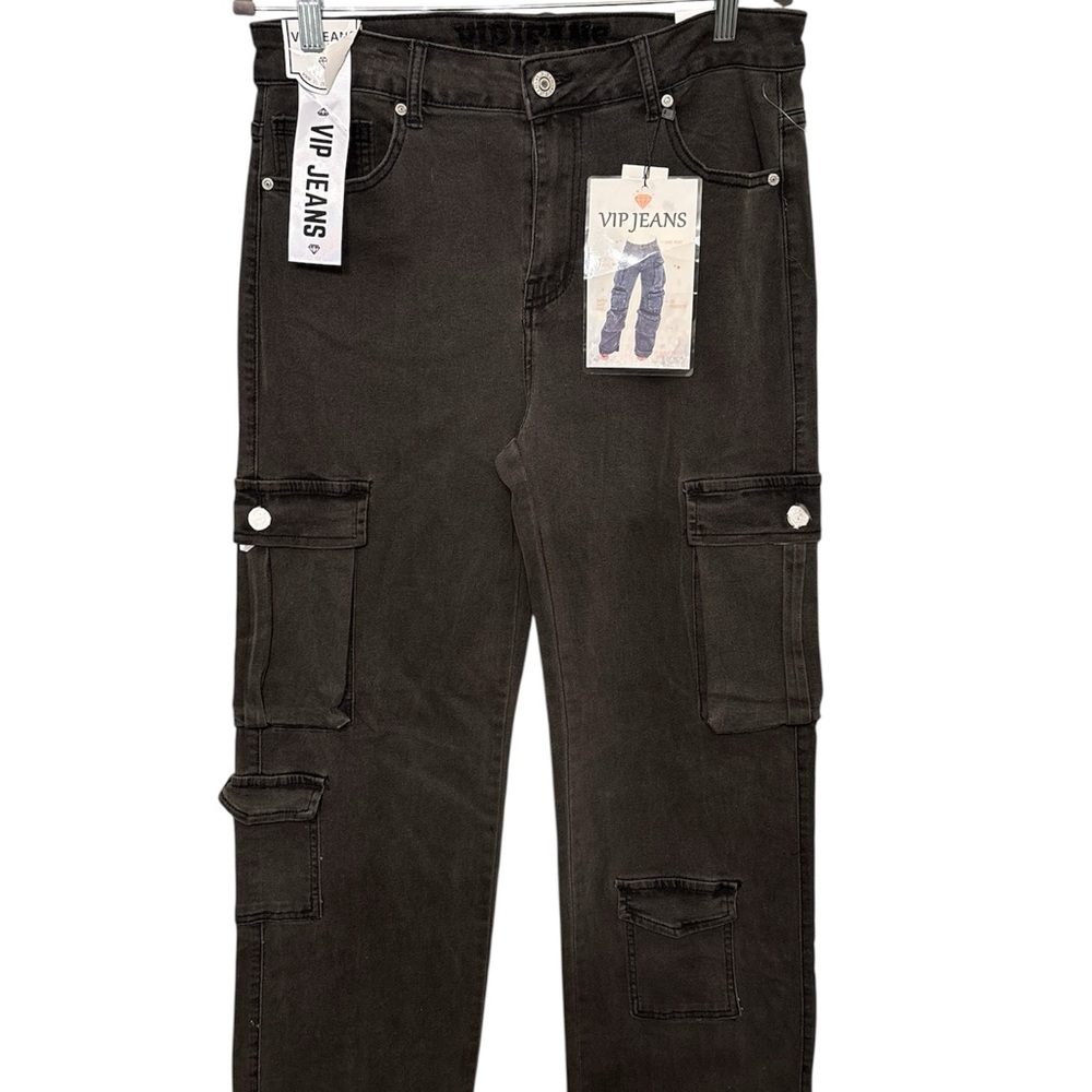 VIP Junior’s Women Dark Gray Cargo Pants